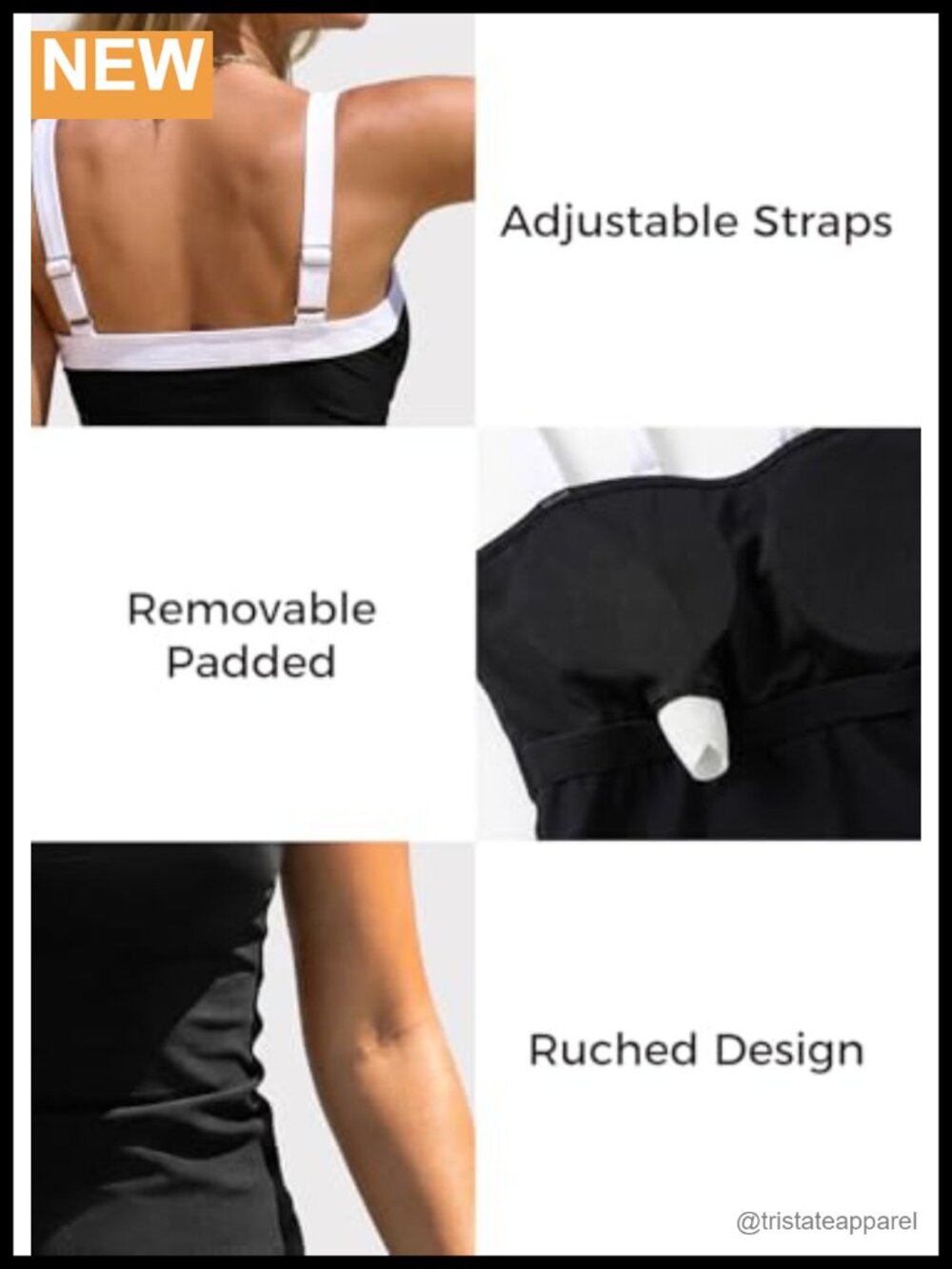 ROSEWE Ruched Tankini - Picture 5 of 6